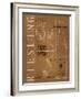 Wine Blueprint III Sepia-Marco Fabiano-Framed Art Print