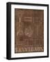 Wine Blueprint IV v2 Raindrum Distressed-Marco Fabiano-Framed Art Print