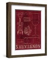 Wine Blueprint IV v-Marco Fabiano-Framed Art Print