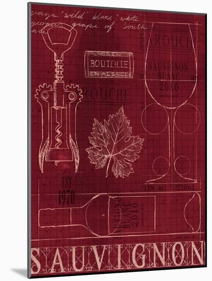 Wine Blueprint IV-Marco Fabiano-Mounted Art Print