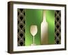 Wine Bottle And Glass-Art Deco Designs-Framed Giclee Print