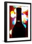 Wine Bottle Bokeh-Monika Burkhart-Framed Photographic Print