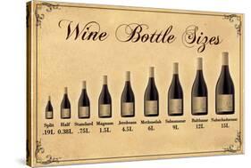 Wine Bottle Size Chart-null-Stretched Canvas
