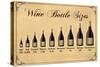 Wine Bottle Size Chart-null-Stretched Canvas