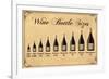 Wine Bottle Size Chart-null-Framed Art Print