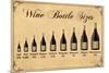 Wine Bottle Size Chart-null-Mounted Art Print