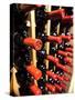 Wine Bottles in a Rack, Temecula, California, USA-Richard Duval-Stretched Canvas