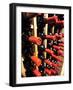 Wine Bottles in a Rack, Temecula, California, USA-Richard Duval-Framed Photographic Print