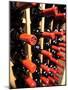 Wine Bottles in a Rack, Temecula, California, USA-Richard Duval-Mounted Photographic Print