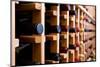 Wine Bottles In Cellar-HdcPhoto-Mounted Photographic Print