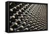 Wine Bottles In Wine Cellar-miskokordic-Framed Stretched Canvas