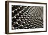 Wine Bottles In Wine Cellar-miskokordic-Framed Art Print