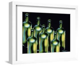 Wine Bottles-Diana Ong-Framed Giclee Print