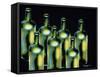 Wine Bottles-Diana Ong-Framed Stretched Canvas