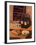 Wine, Bread & Cheese-null-Framed Art Print