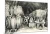 Wine Casks in Storage, Moet et Chandon-null-Mounted Premium Giclee Print