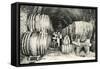 Wine Casks in Storage, Moet et Chandon-null-Framed Stretched Canvas