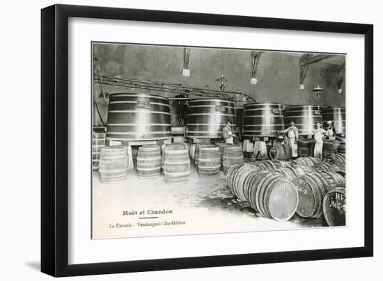 Wine Casks, Moet et Chandon-null-Framed Art Print