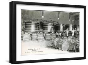 Wine Casks, Moet et Chandon-null-Framed Art Print