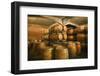 Wine Casks Stacked in Wine Cellar-Jon Hicks-Framed Photographic Print