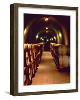 Wine Cave at the Pine Ridge Winery on the Silverado Trail, Napa Valley, California, USA-John Alves-Framed Photographic Print