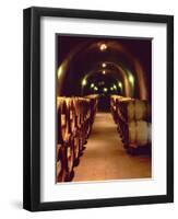 Wine Cave at the Pine Ridge Winery on the Silverado Trail, Napa Valley, California, USA-John Alves-Framed Photographic Print