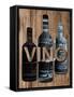 Wine Cellar 1-Sheldon Lewis-Framed Stretched Canvas