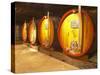 Wine Cellar and Oak Casks, Champagne Jacquesson in Dizy, Vallee De La Marne, Ardennes, France-Per Karlsson-Stretched Canvas