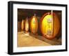 Wine Cellar and Oak Casks, Champagne Jacquesson in Dizy, Vallee De La Marne, Ardennes, France-Per Karlsson-Framed Photographic Print