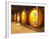 Wine Cellar and Oak Casks, Champagne Jacquesson in Dizy, Vallee De La Marne, Ardennes, France-Per Karlsson-Framed Photographic Print