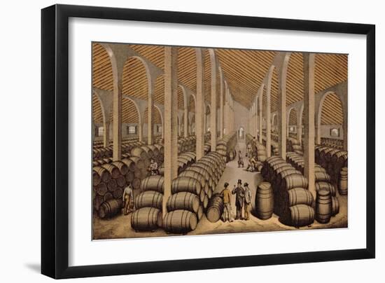 Wine Cellar at Jerez de la Frontera-null-Framed Giclee Print