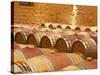 Wine Cellar, Barriques Barrels, Chateau Grand Mayne, Saint Emilion, Bordeaux, France-Per Karlsson-Stretched Canvas