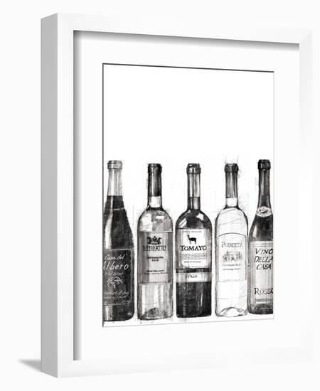 Wine Cellar III BW-Avery Tillmon-Framed Art Print