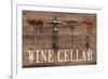 Wine Cellar Reclaimed Wood Sign-Anastasia Ricci-Framed Art Print