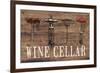 Wine Cellar Reclaimed Wood Sign-Anastasia Ricci-Framed Art Print