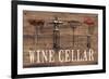 Wine Cellar Reclaimed Wood Sign-Anastasia Ricci-Framed Art Print