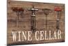 Wine Cellar Reclaimed Wood Sign-Anastasia Ricci-Mounted Art Print