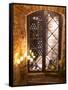 Wine Cellar with Bottles Behind Iron Bars, Stockholm, Sweden-Per Karlsson-Framed Stretched Canvas