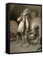 Wine Cellar-null-Framed Stretched Canvas