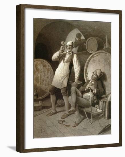 Wine Cellar-null-Framed Giclee Print
