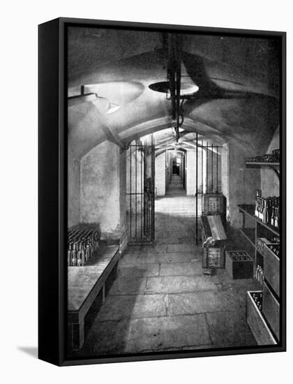 Wine Cellars of the House of Commons, Westminster, C1905-null-Framed Stretched Canvas