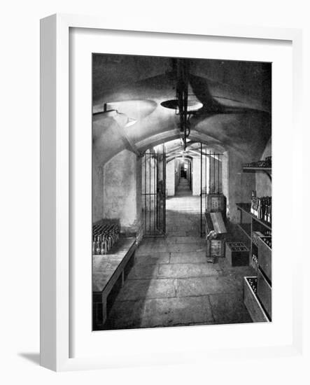 Wine Cellars of the House of Commons, Westminster, C1905-null-Framed Giclee Print