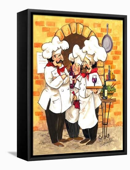 Wine Chefs-Jerianne Van Dijk-Framed Stretched Canvas