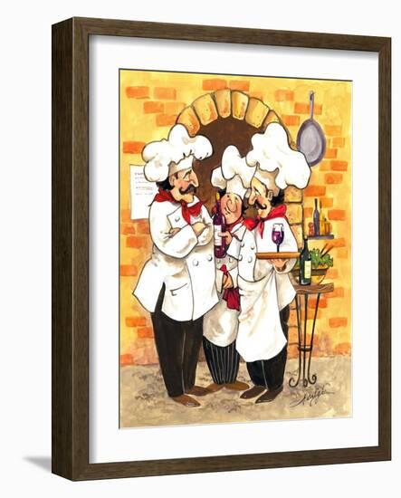 Wine Chefs-Jerianne Van Dijk-Framed Art Print