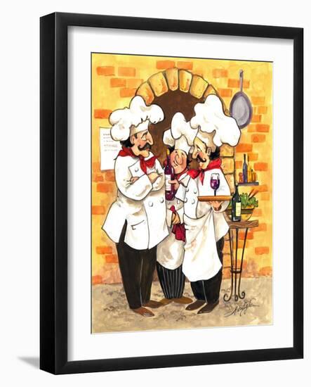 Wine Chefs-Jerianne Van Dijk-Framed Art Print