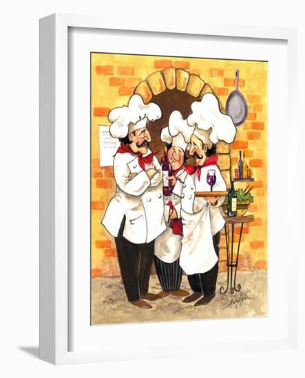 Wine Chefs-Jerianne Van Dijk-Framed Art Print