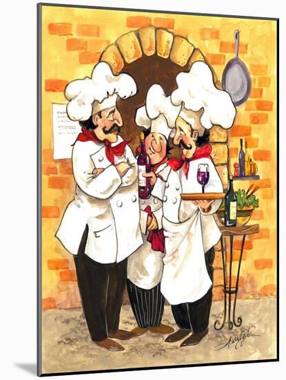 Wine Chefs-Jerianne Van Dijk-Mounted Art Print