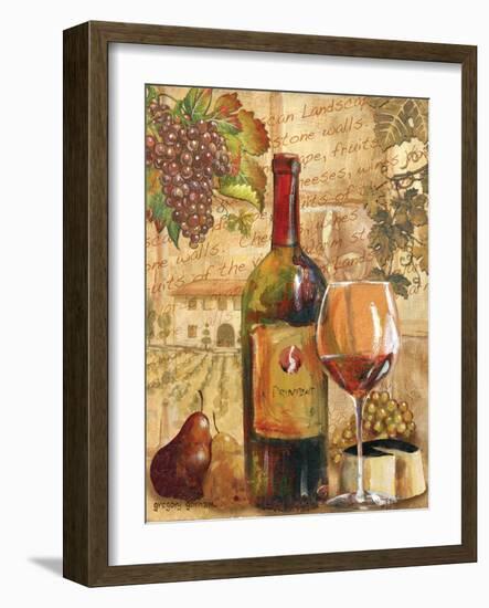 Wine Collage I-Gregory Gorham-Framed Art Print