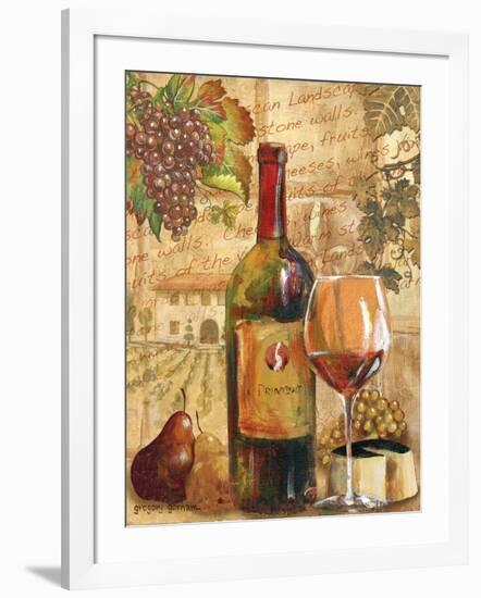 Wine Collage I-Gregory Gorham-Framed Art Print