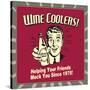 Wine Coolers! Helping Your Friends Mock You Since 1975!-Retrospoofs-Stretched Canvas